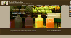 Desktop Screenshot of gaiahealthblog.com
