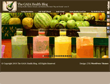 Tablet Screenshot of gaiahealthblog.com